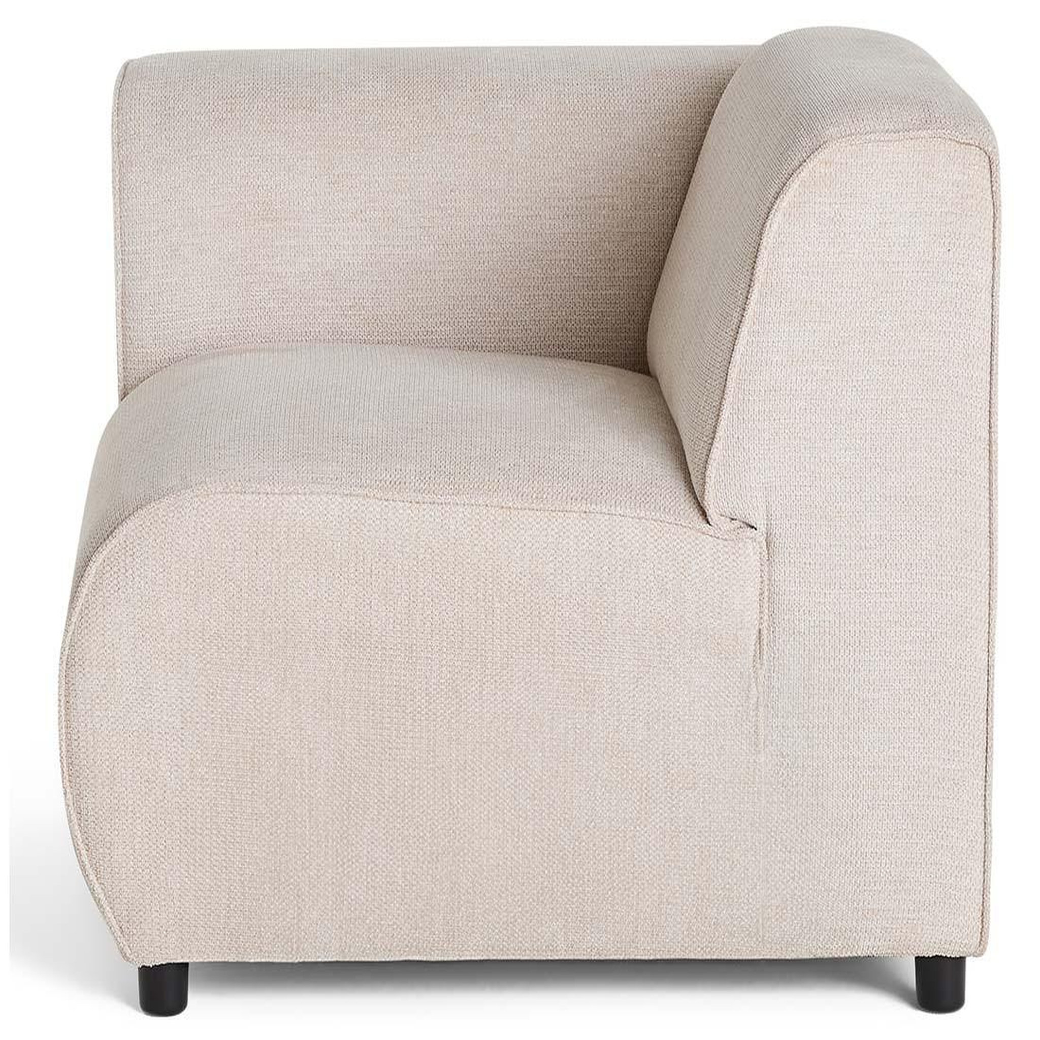 Voir la diapositive 6 : LISA DESIGN Suaro - module d'assise d'angle gauche en tissu texturé