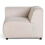 Voir la diapositive 6 : LISA DESIGN Suaro - module d'assise d'angle gauche en tissu texturé