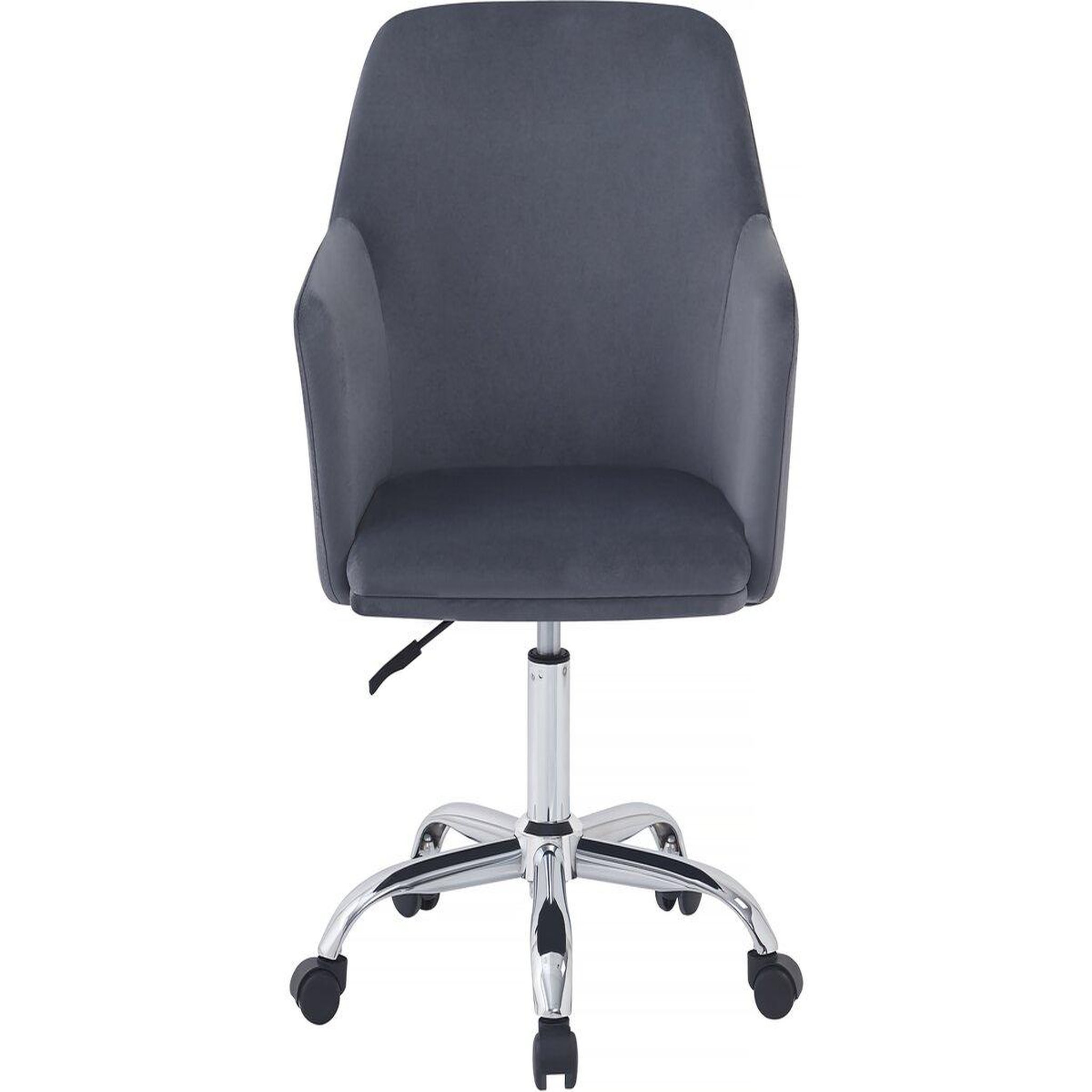 Voir la diapositive 1 : Habitat et Jardin Chaise de bureau en velours ajustable  Ophélie  - Gris