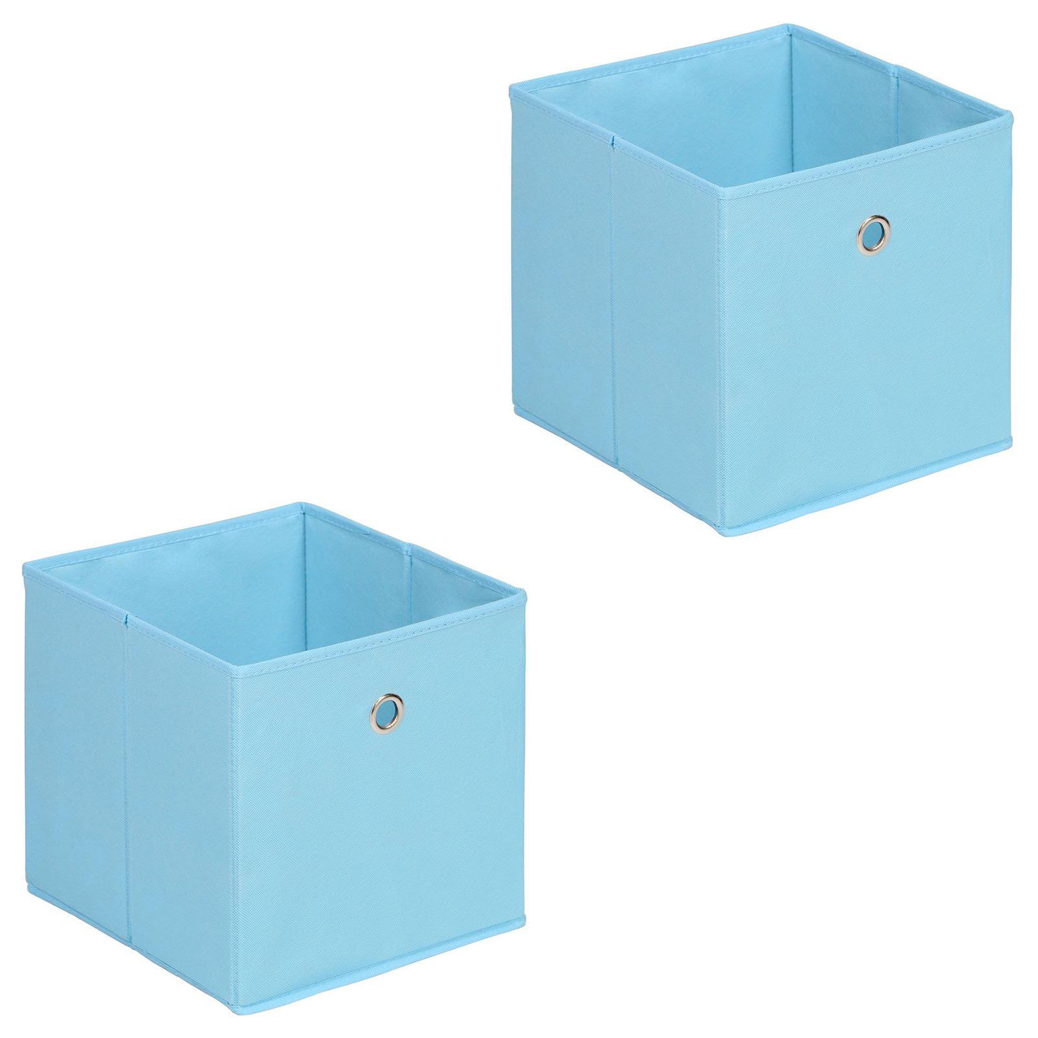 Voir la diapositive 1 : IDIMEX Lot de 2 boîtes de rangement ELA, en tissu