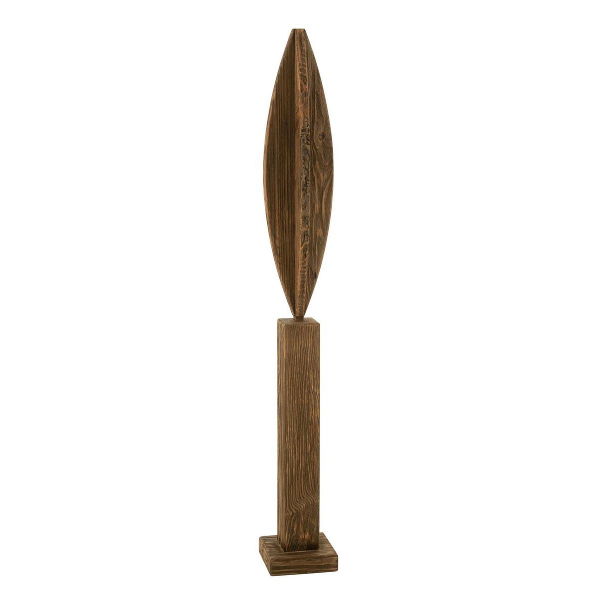 J-LINE Déco sur pied en bois  luke  115cm marron