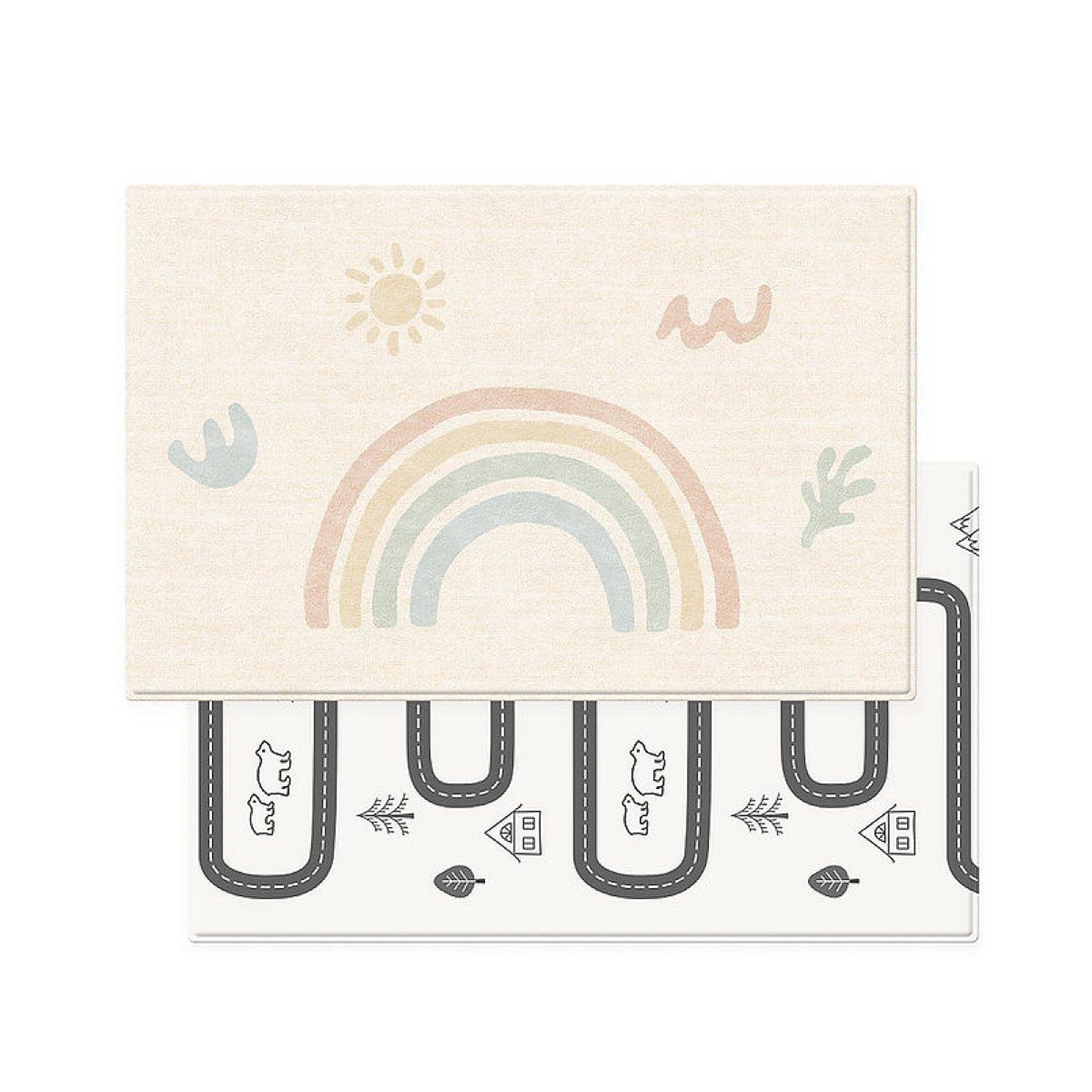 DWINGULER Tapis d'éveil arc-en-ciel  and  nordique