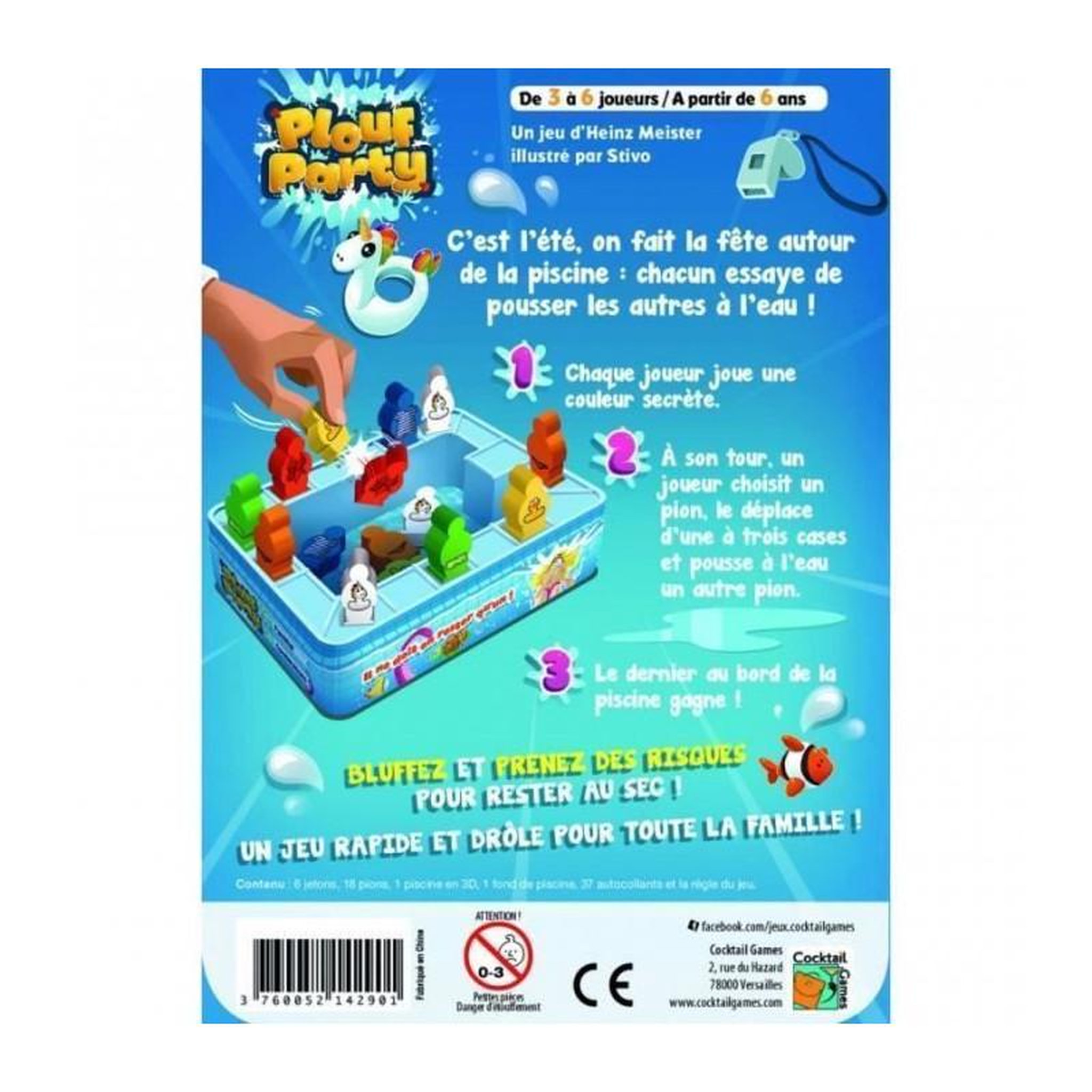 Voir la diapositive 2 : Asmodee ASMODEE - Plouf party - Jeu de societe