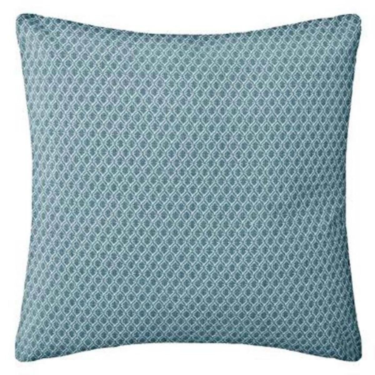 ATMOSPHERA Coussin Déco Déhoussable  Otto  38x38cm Bleu Canard