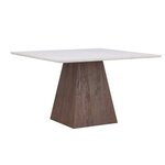 Paris Prix Table de Repas Effet Pierre  Cael  120cm Gris & Moka