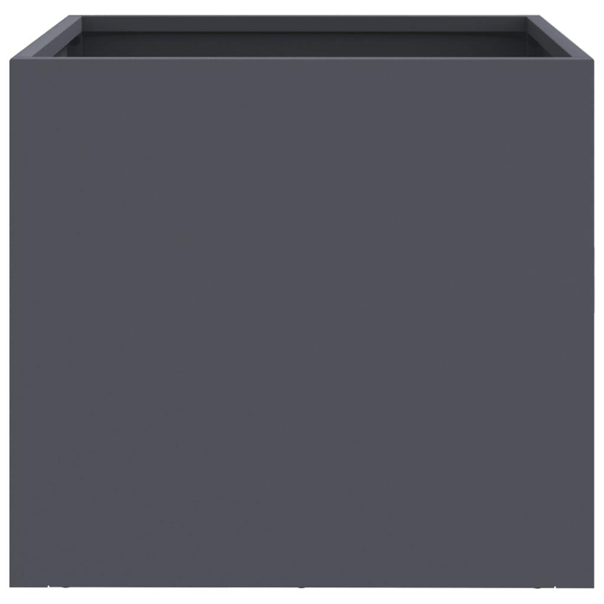 Voir la diapositive 5 : VIDAXL Jardiniere anthracite 32x30x29 cm acier