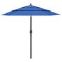 Voir la diapositive 1 : VIDAXL Parasol de jardin a 3 niveaux avec mat en aluminium bleu azure