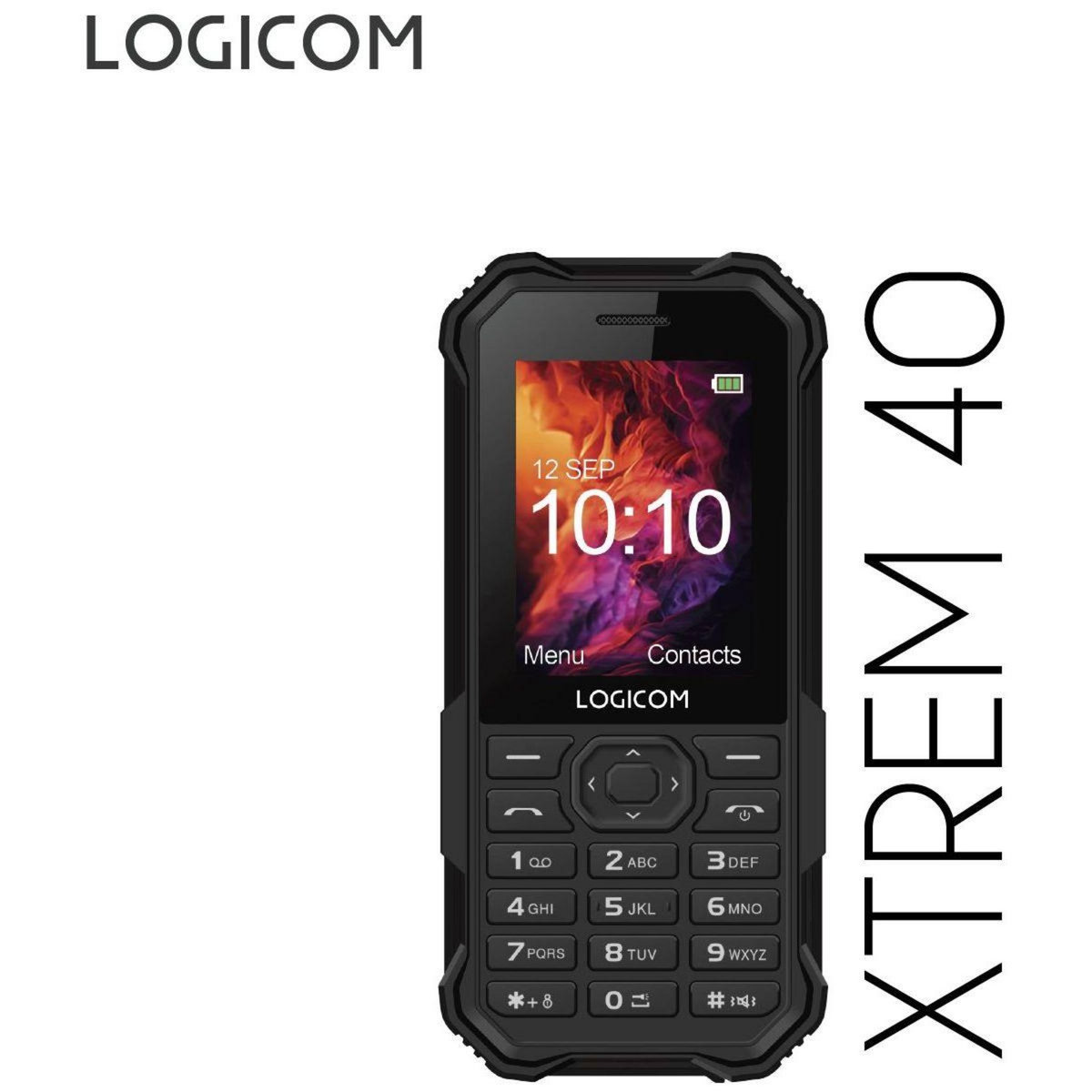 Logicom Téléphone portable Xtrem Noir 4G