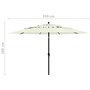 Voir la diapositive 6 : VIDAXL Parasol de jardin a 3 niveaux avec mat en aluminium sable 3,5 m