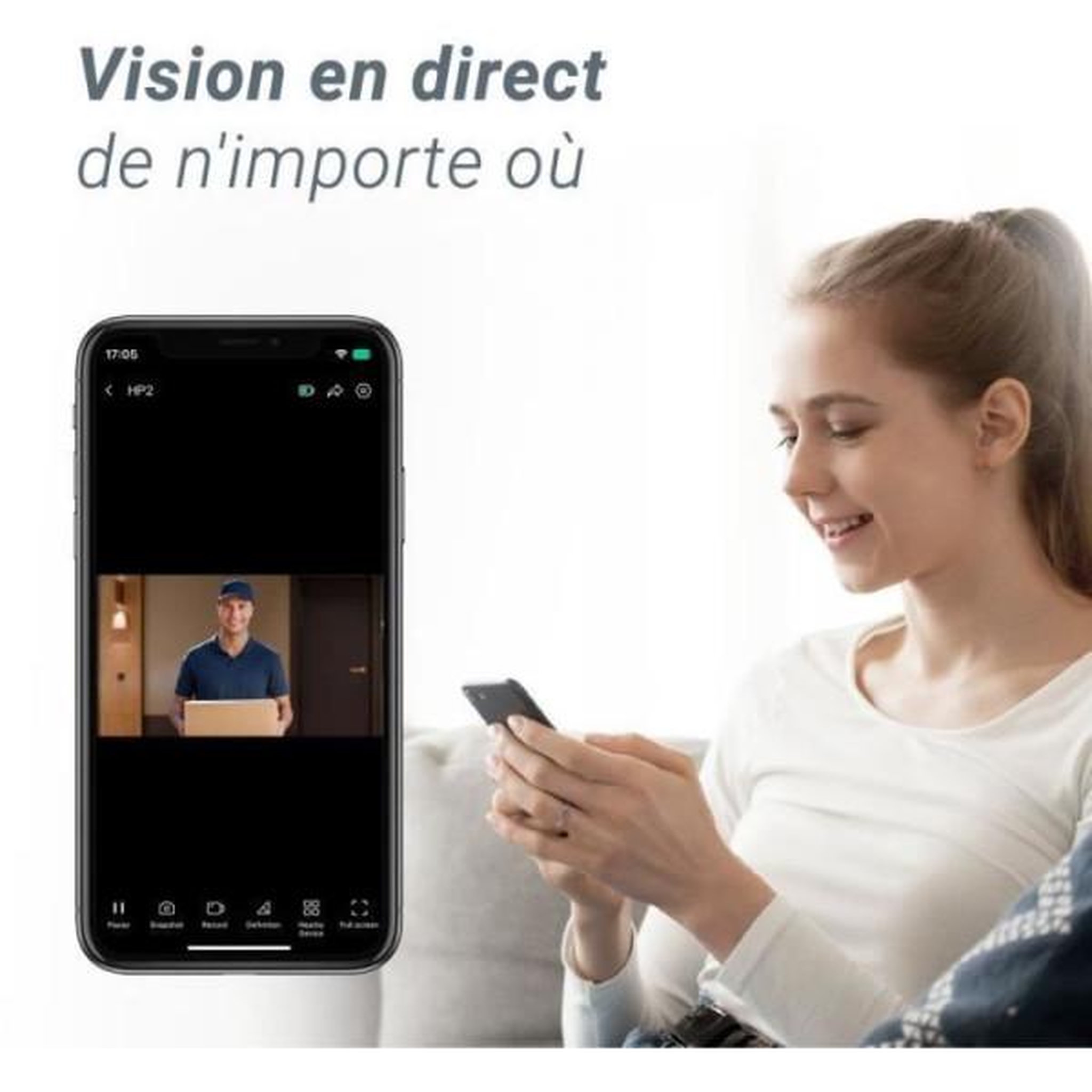 Voir la diapositive 6 : EZVIZ Judas connecté hp2 gold 1080p