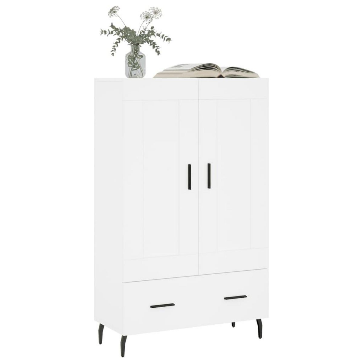 VIDAXL Buffet haut blanc 69,5x31x115 cm bois d'ingenierie