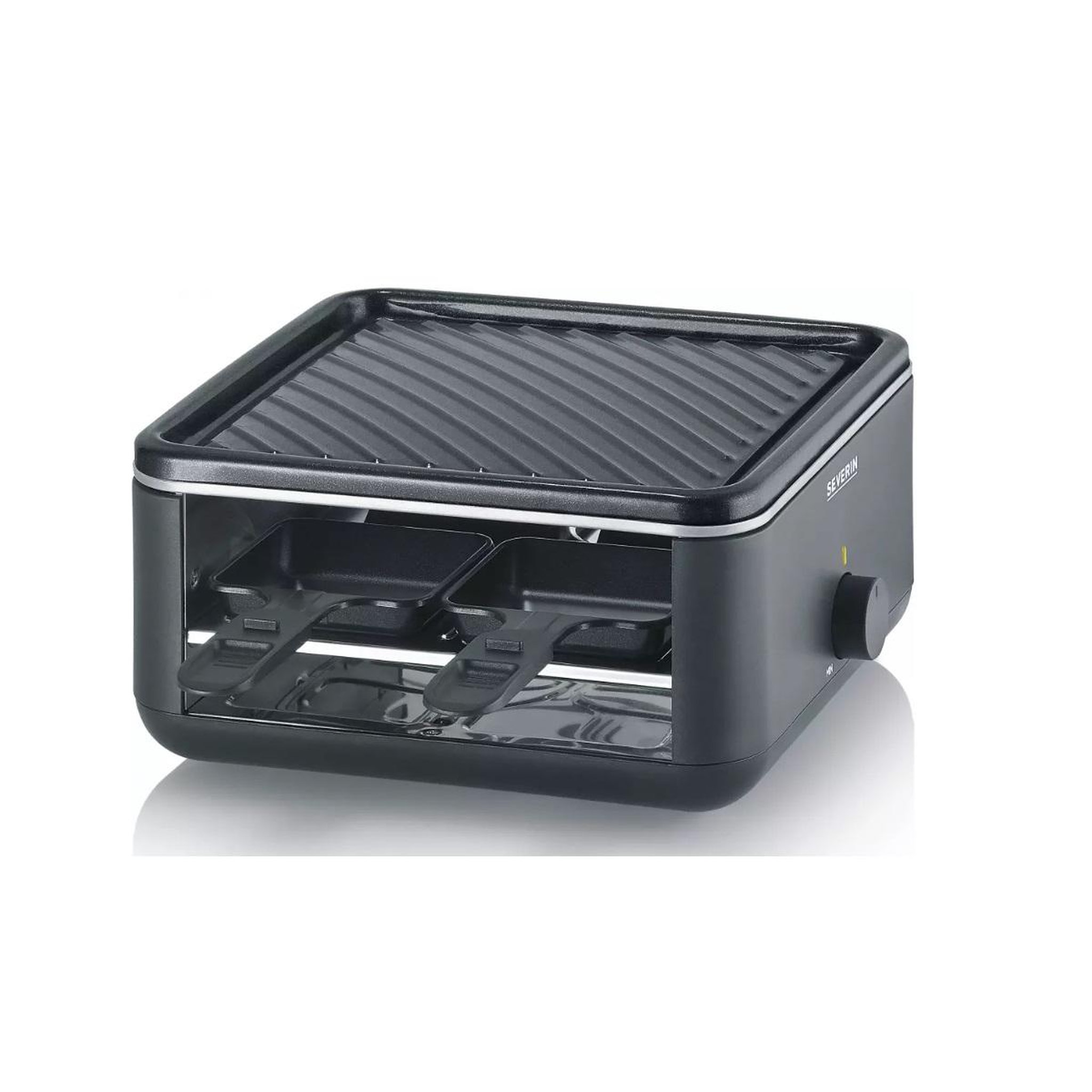 Voir la diapositive 2 : SEVERIN Appareil à raclette 4 personnes 800w + gril - RG2360