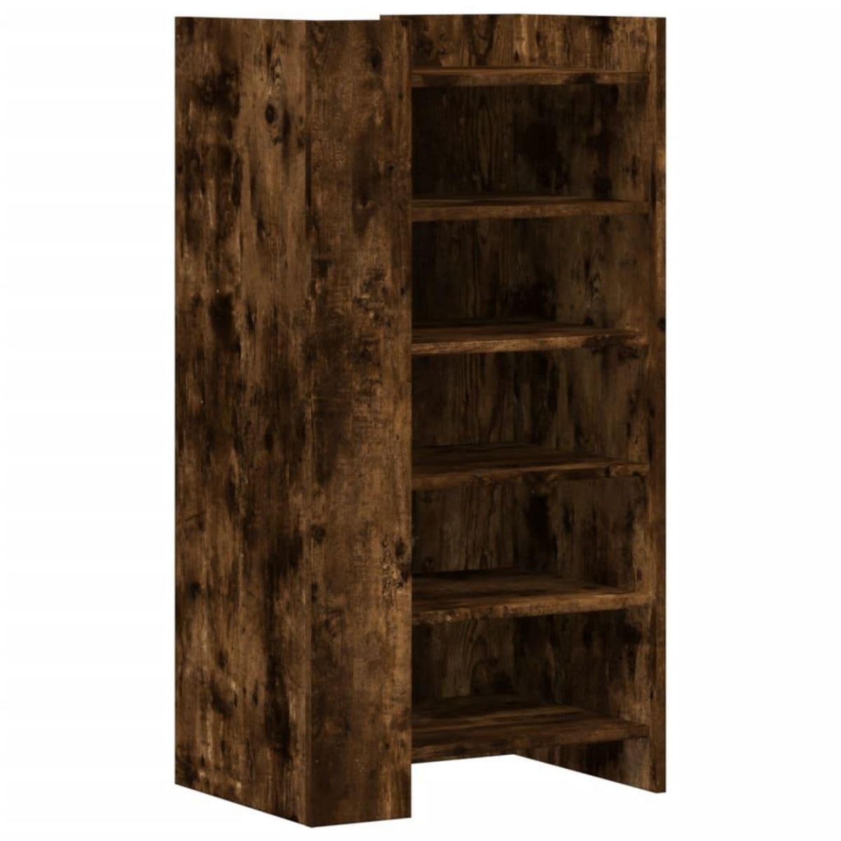 VIDAXL Armoire a chaussures chene fume 52x37,5x100cm bois d'ingenierie