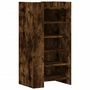 Voir la diapositive 2 : VIDAXL Armoire a chaussures chene fume 52x37,5x100cm bois d'ingenierie