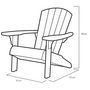 Voir la diapositive 6 : Keter Keter Chaise Adirondack Troy Graphite