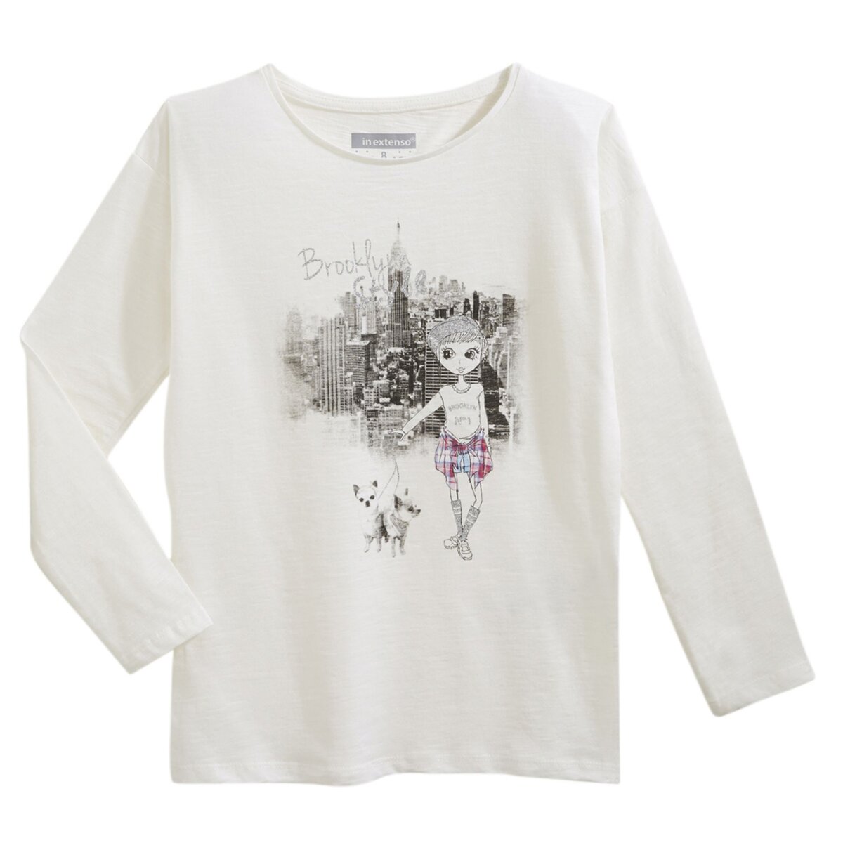 IN EXTENSO Tee-shirt manches longues avec fentes fille