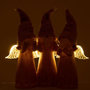 Voir la diapositive 3 : Paris Prix Statuette Déco Led  3 Anges  28cm Rose