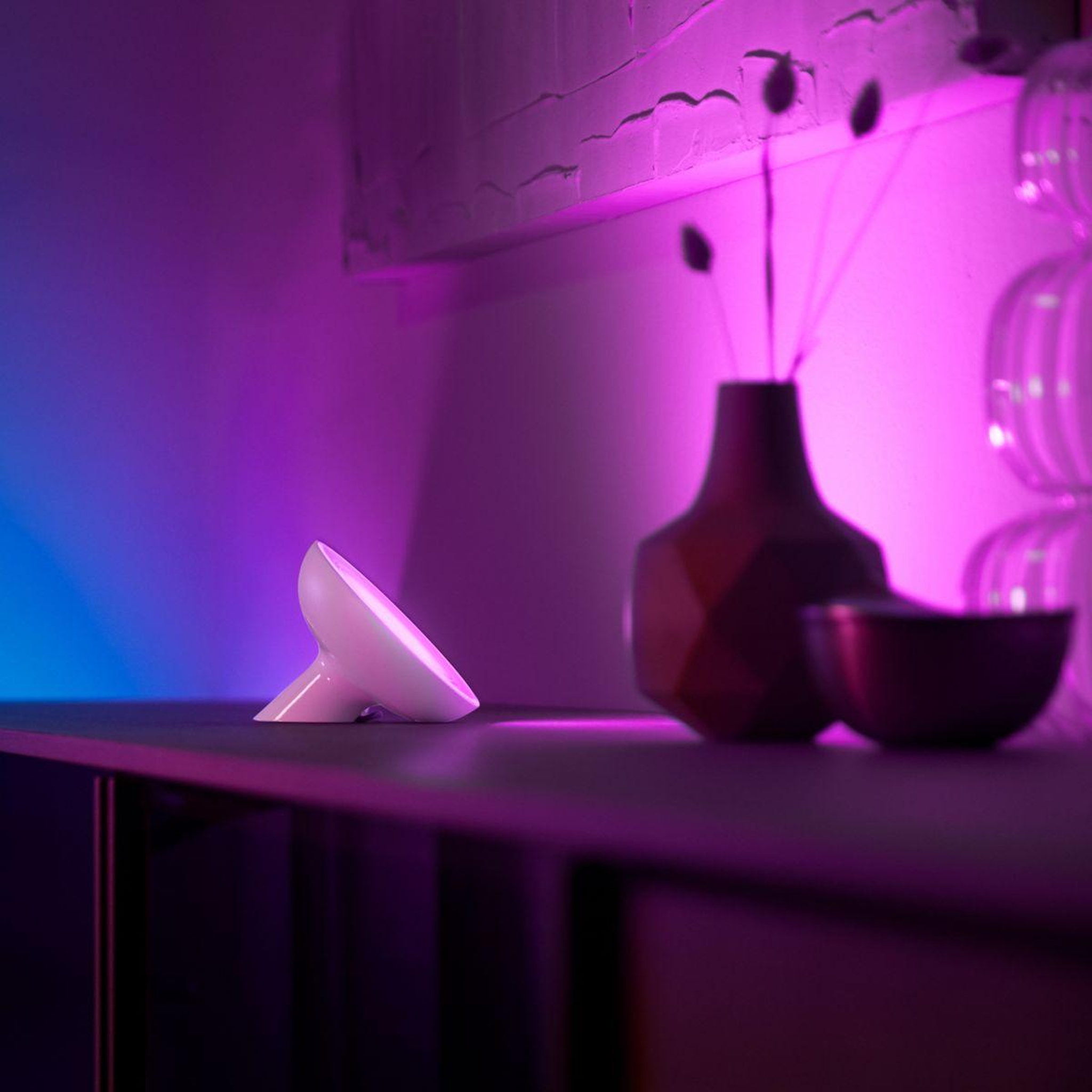 Voir la diapositive 3 : PHILIPS HUE Lampe connectée bloom white&color ambiance