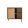 Voir la diapositive 4 : BEST MOBILIER Goto - buffet haut - effet bois et cannage - 80 cm