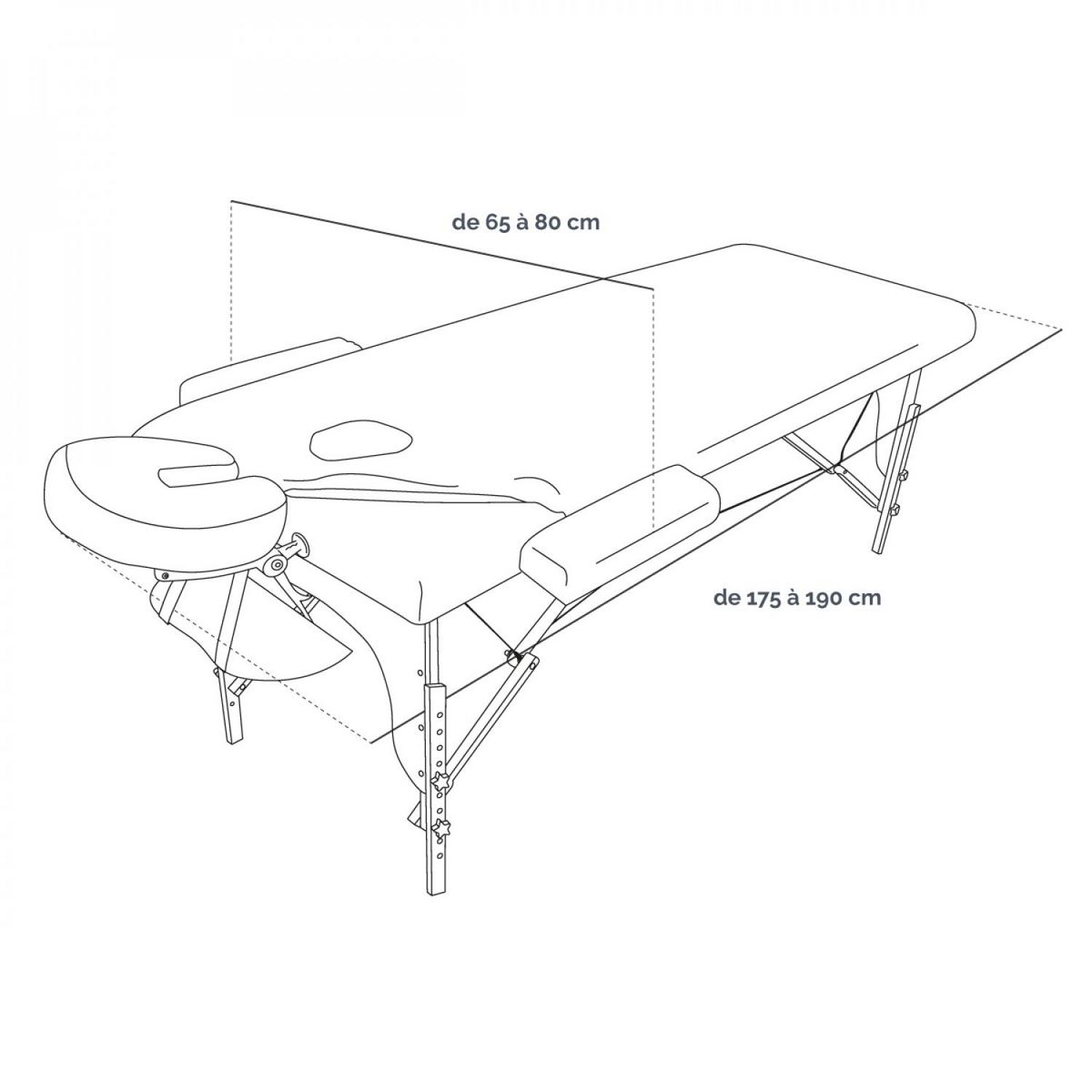 VIVEZEN Kit complet de housses pour table de massage - Éponge - Vieux rose