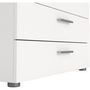 Voir la diapositive 6 : TVILUM Commode NASH 4 tiroirs - Décor Blanc - L 80 x P 40 x H 68,5 cm