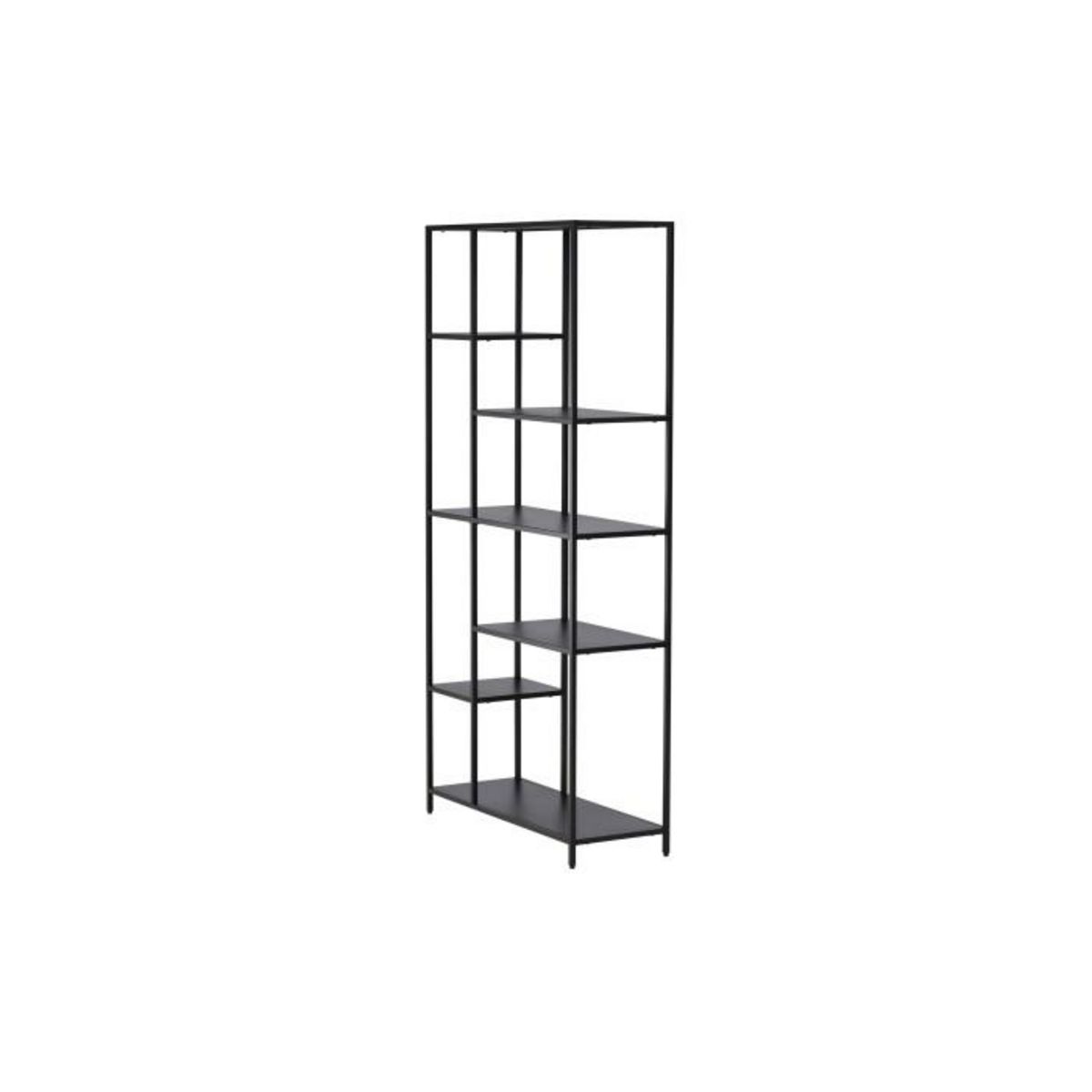 Paris Prix Étagère 6 Niveaux en Métal  El Alto  164cm Noir