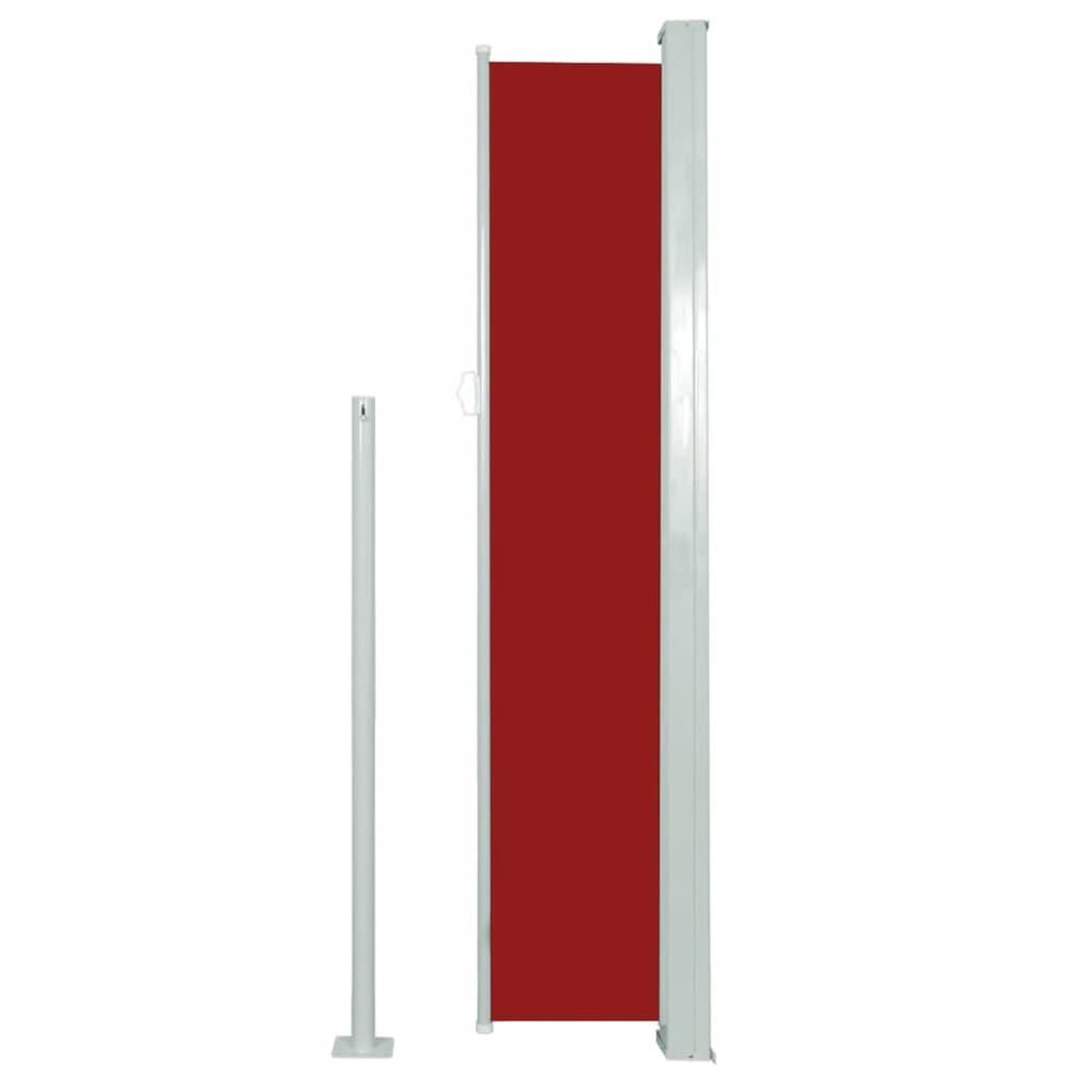 Voir la diapositive 4 : VIDAXL Auvent lateral retractable de patio 160x500 cm Rouge