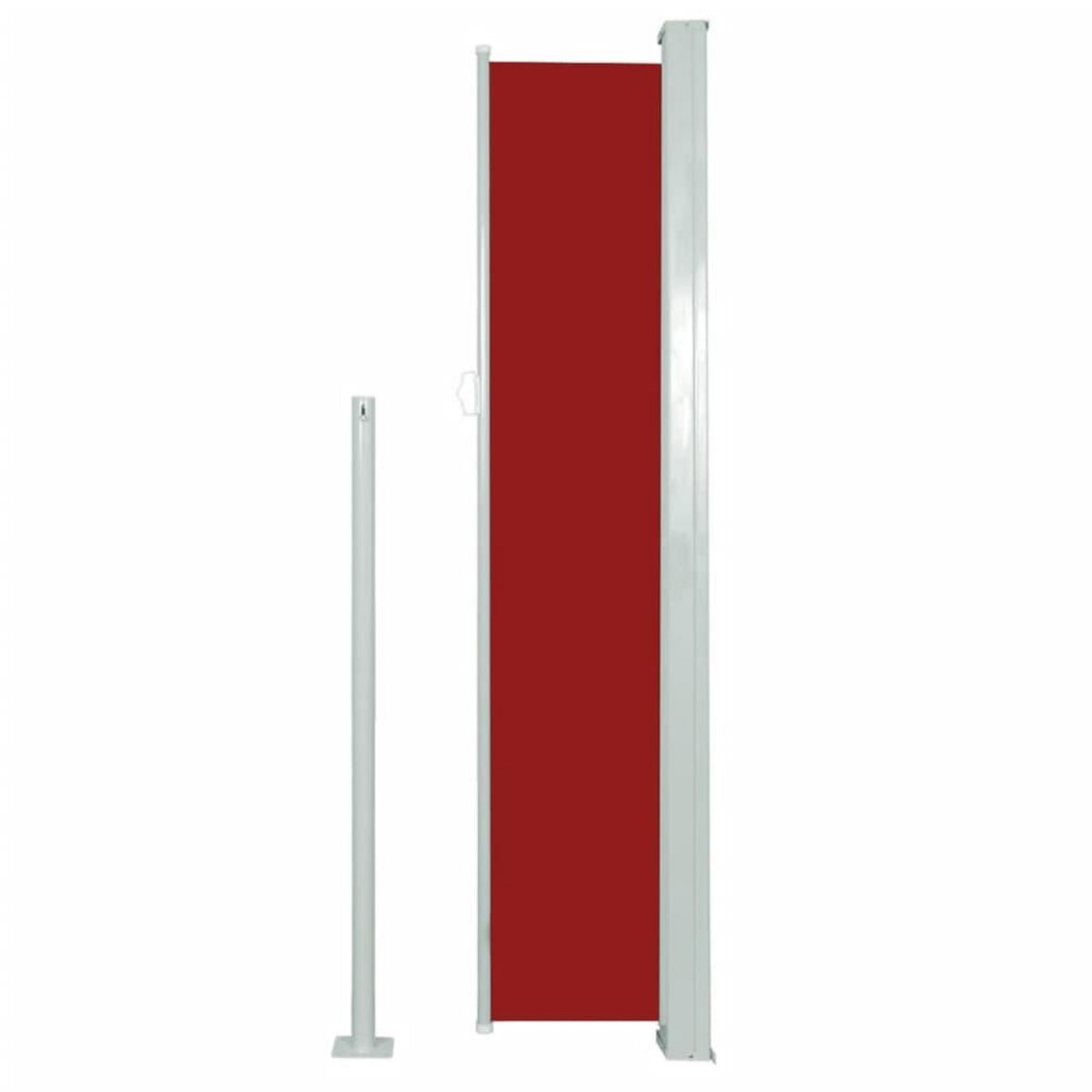 VIDAXL Auvent lateral retractable de patio 160x500 cm Rouge
