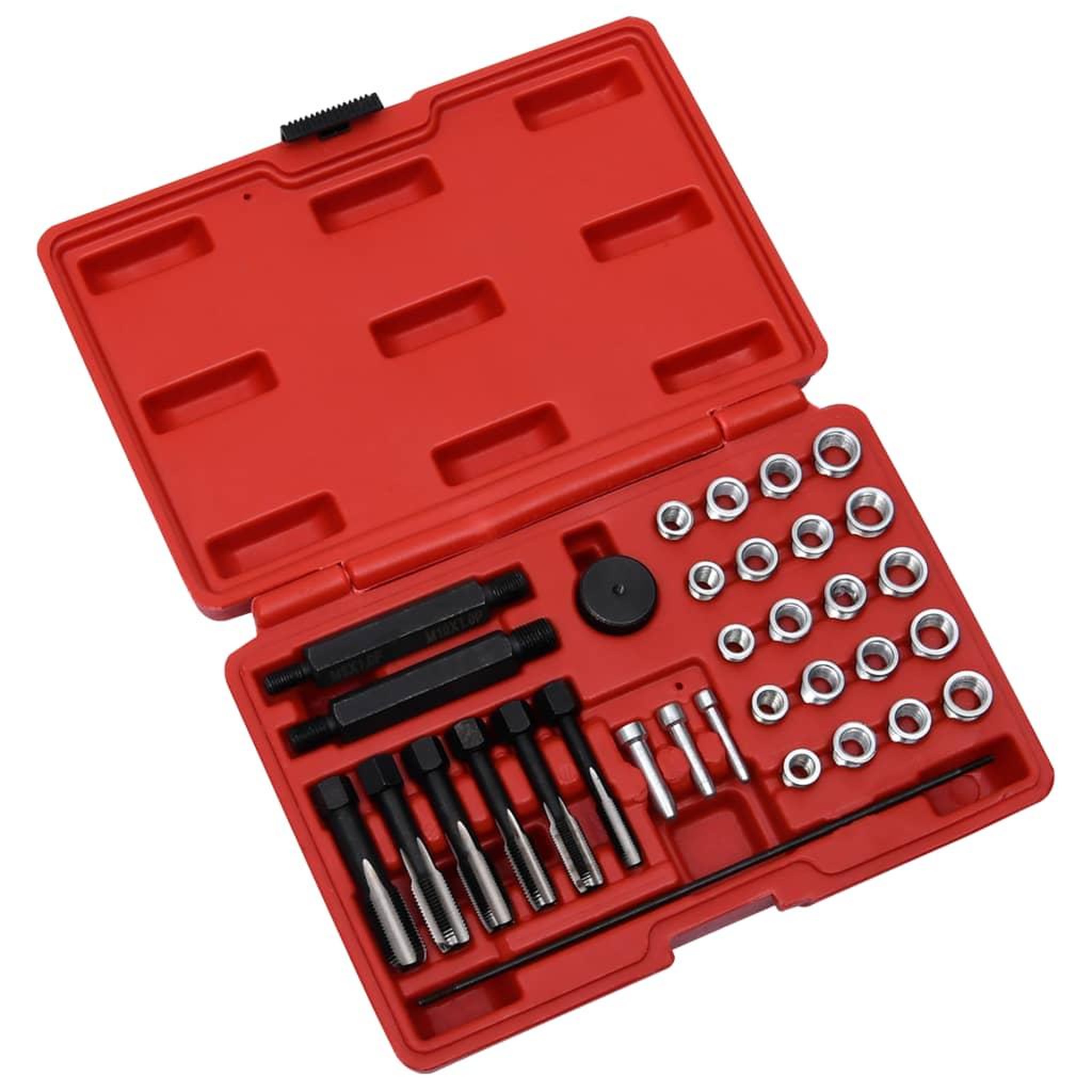 VIDAXL Kit de reparation filetage bougie prechauffage 33pcs m8 m10 m12
