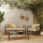 Voir la diapositive 5 : Rendez vous déco Fauteuil de jardin en métal et tissu beige-Wilo