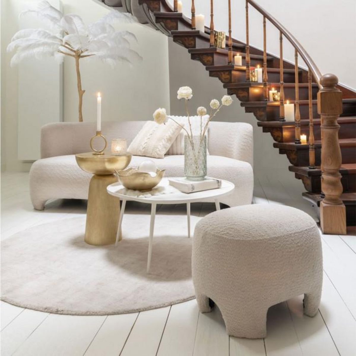 Paris Prix Lot de 2 Tables Basses  Vinta  72cm Blanc