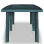 Voir la diapositive 2 : VIDAXL Table de jardin Vert 210 x 96 x 72 cm Plastique