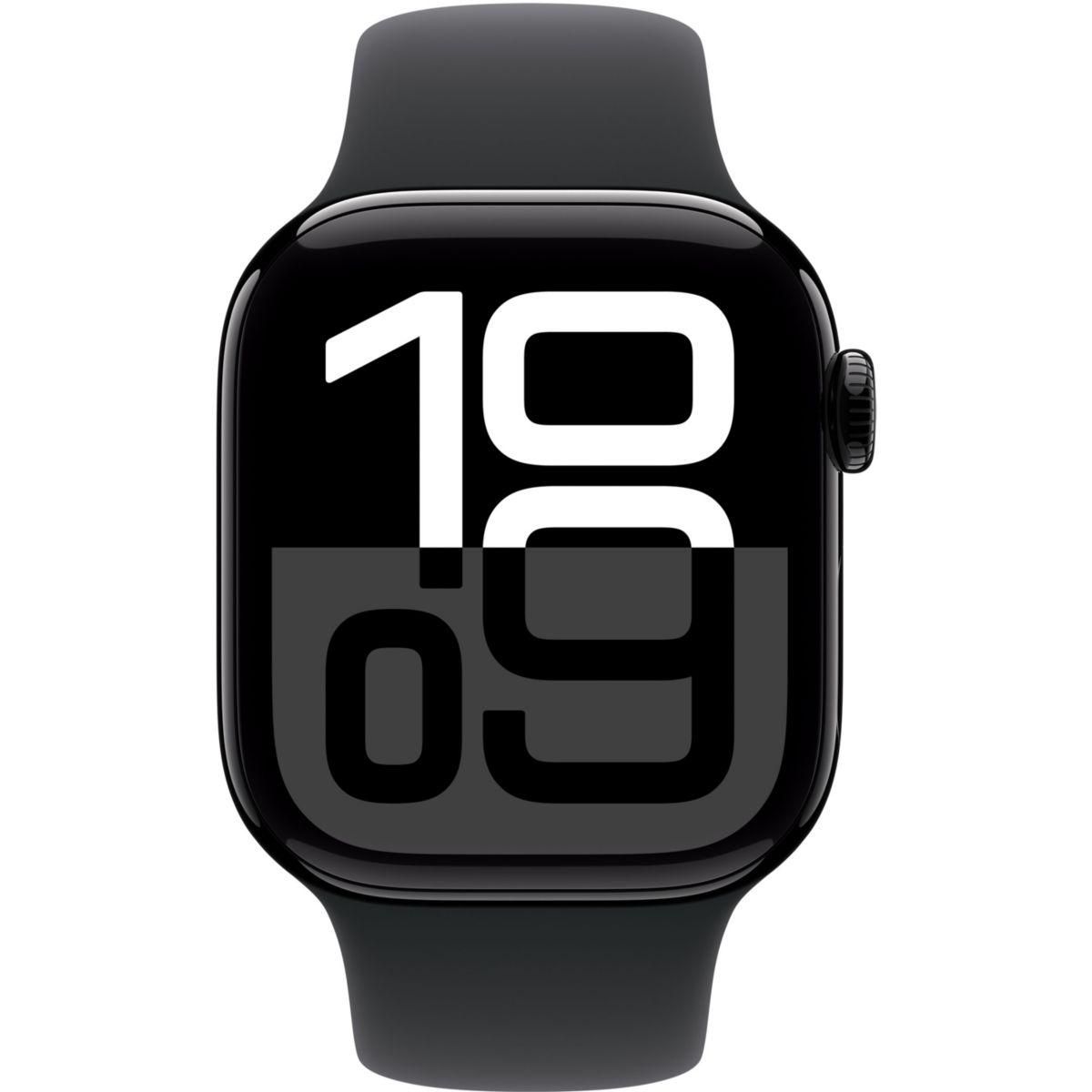APPLE Montre connectée Serie 10 42mm Alu/Noir M/L Cellular