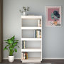 Voir la diapositive 3 : VIDAXL Bibliotheque/Separateur de piece Blanc 60x35x135 cm Pin massif