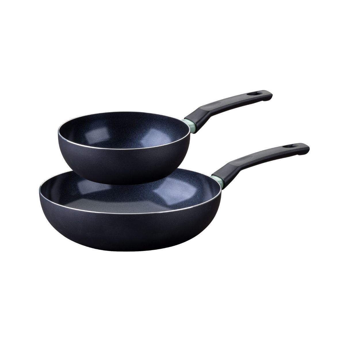 Fackelmann 9431350 Ensemble de 2 woks de 20 et 28 cm Fackelmann Brandao