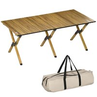 VIDAXL Table pliable de camping Blanc Aluminium 60x40 cm pas cher