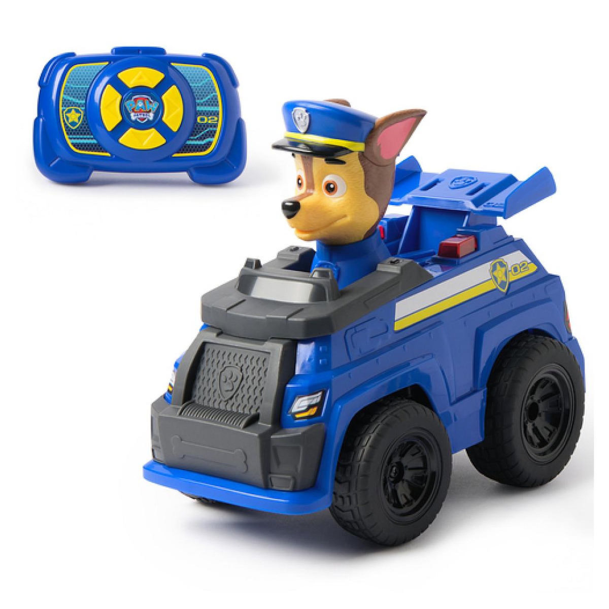 SpinMaster Vehicule Radiocommande Interactif Chase La Pat' Patrouille