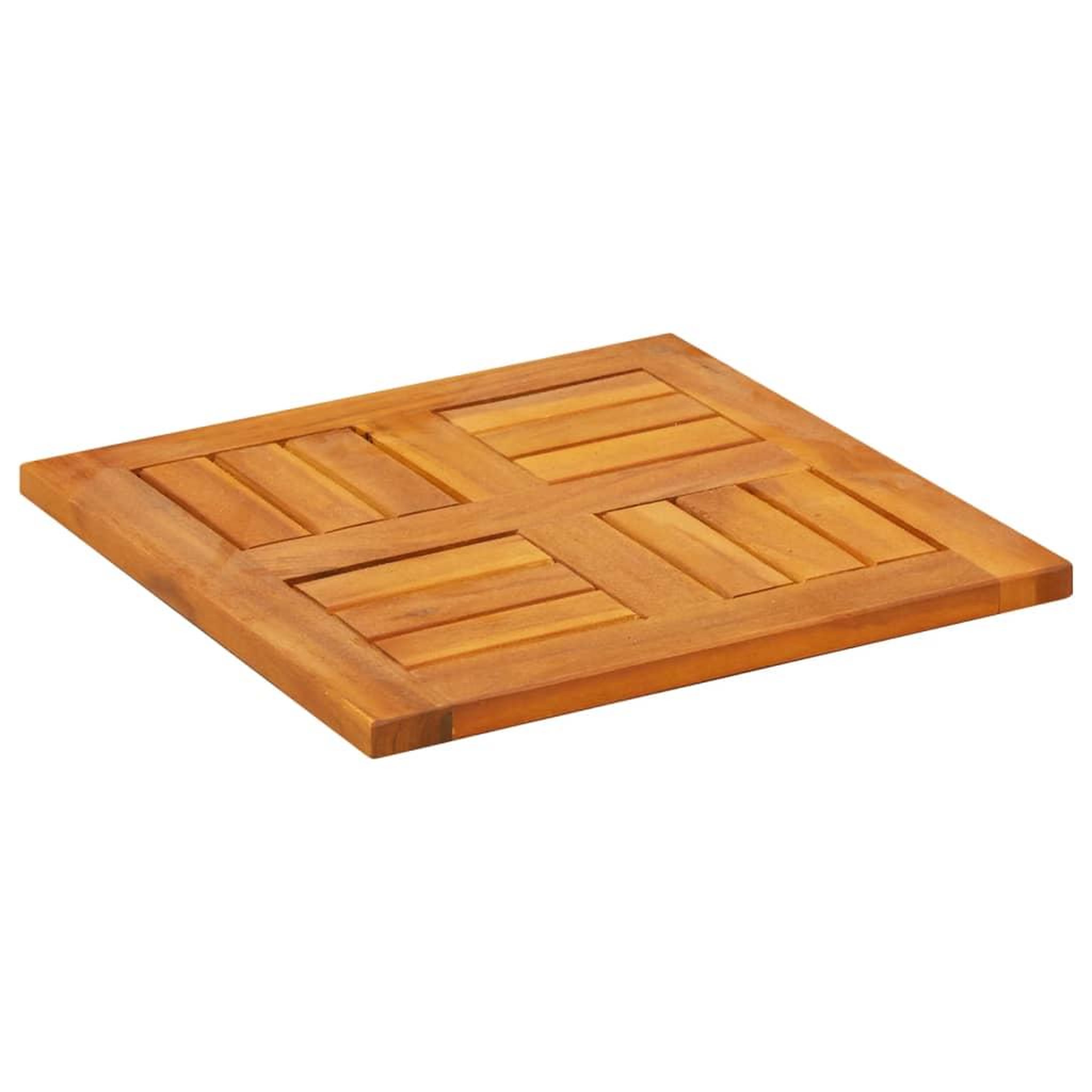 Voir la diapositive 4 : VIDAXL Dessus de table 40x40x2 cm carre bois massif d'acacia