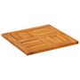 Voir la diapositive 4 : VIDAXL Dessus de table 40x40x2 cm carre bois massif d'acacia