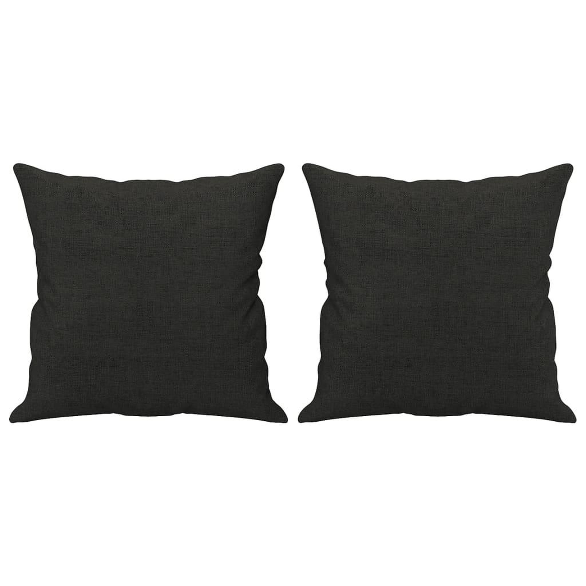Voir la diapositive 5 : VIDAXL Canape 2 places avec oreillers decoratifs noir 140 cm tissu