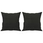 Voir la diapositive 5 : VIDAXL Canape 2 places avec oreillers decoratifs noir 140 cm tissu