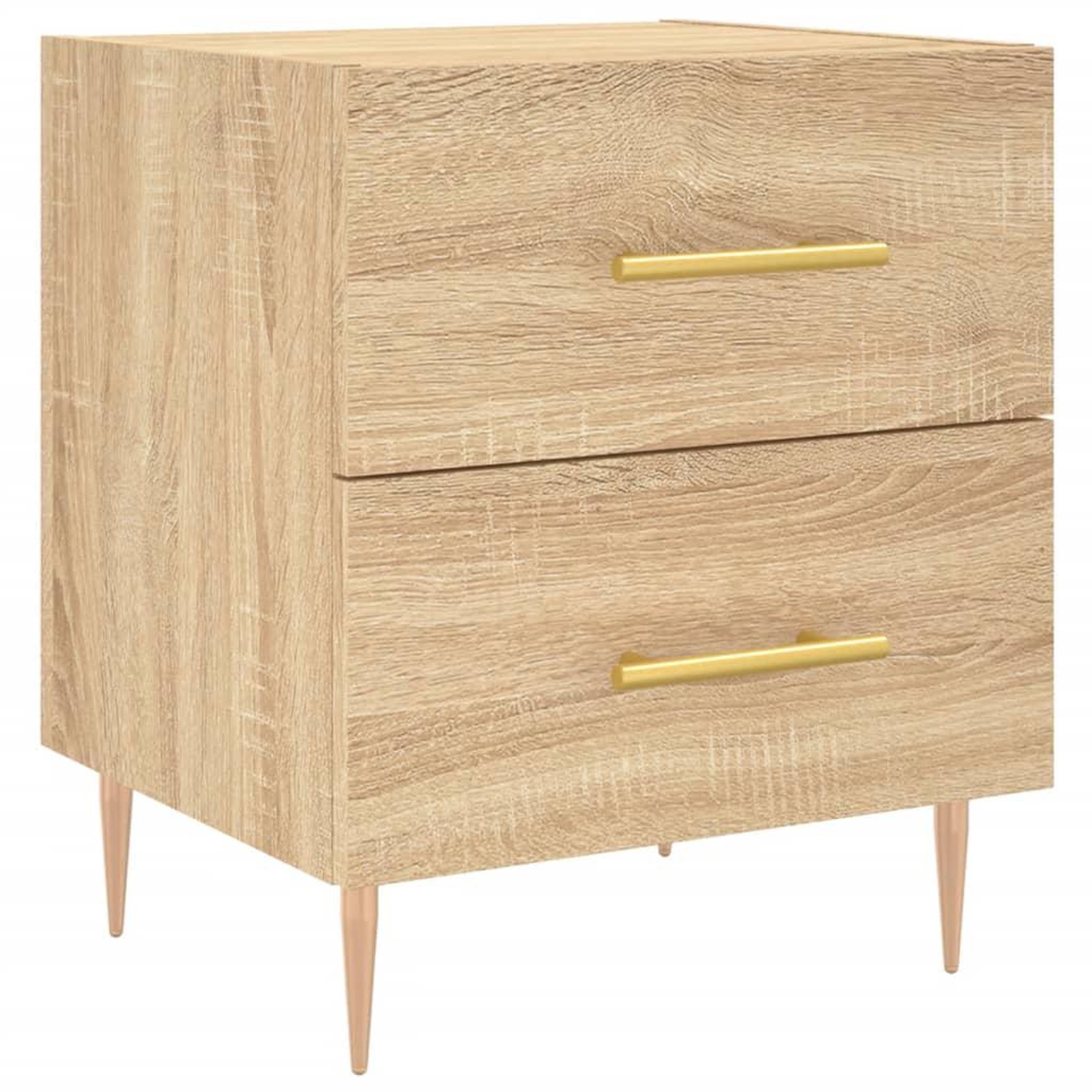 Voir la diapositive 5 : VIDAXL Tables de chevet 2 pcs chene sonoma 40x35x47,5 cm