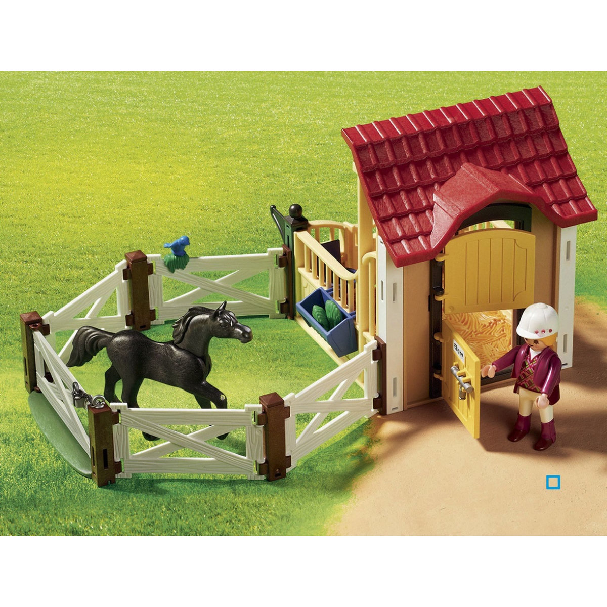 PLAYMOBIL 6934 - Country - Box avec cavalière et pur-sang Arabe