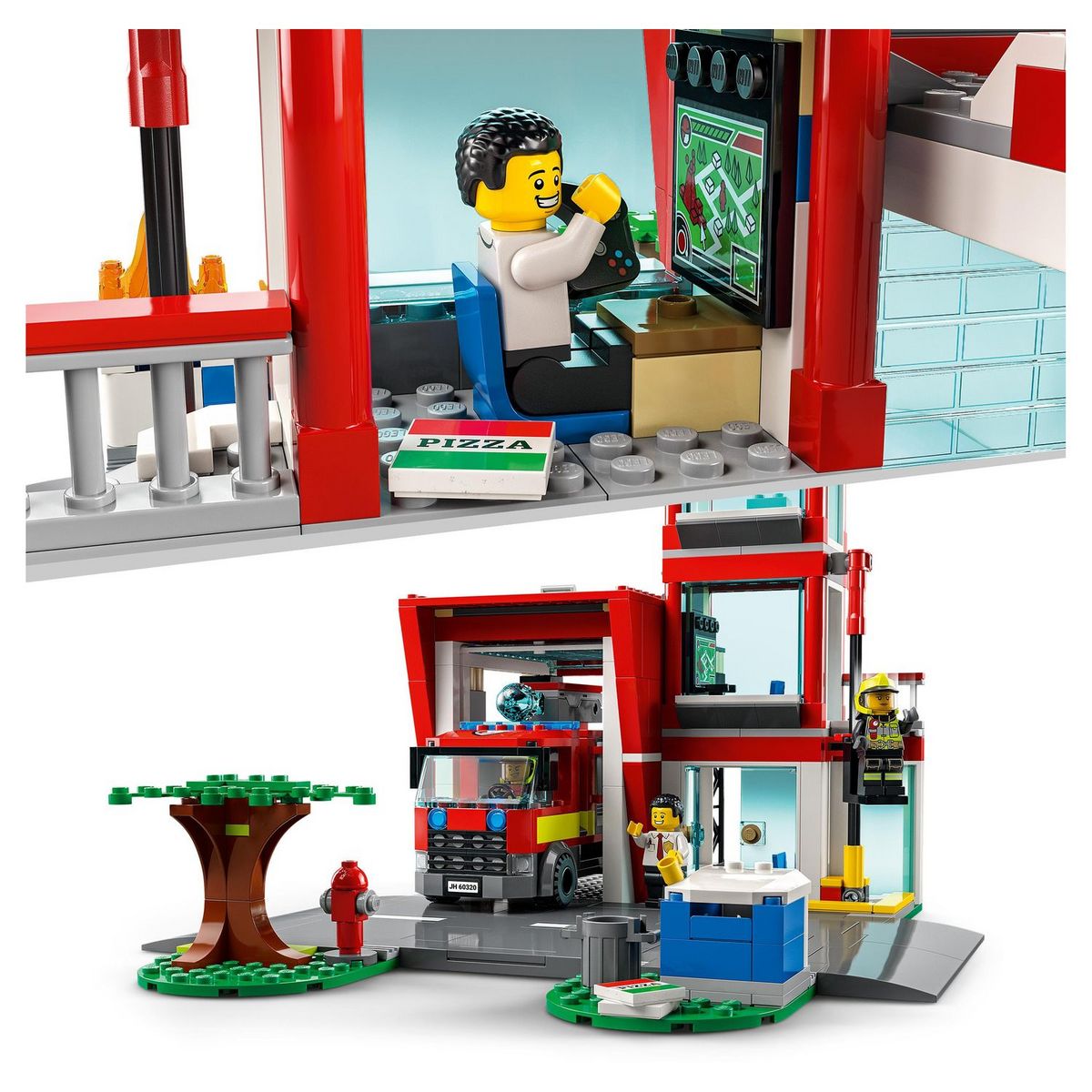 LEGO City Fire 60321 - La Brigade Pompiers avec Jouet Camion Set pour Enfants dès 7 ans