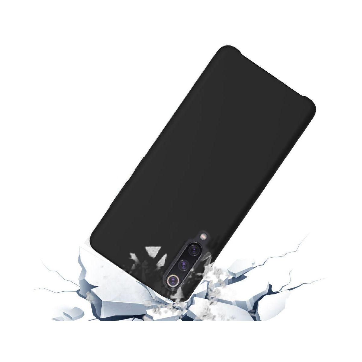 IBROZ Pack Xiaomi Mi 9 Coque Silicone noir