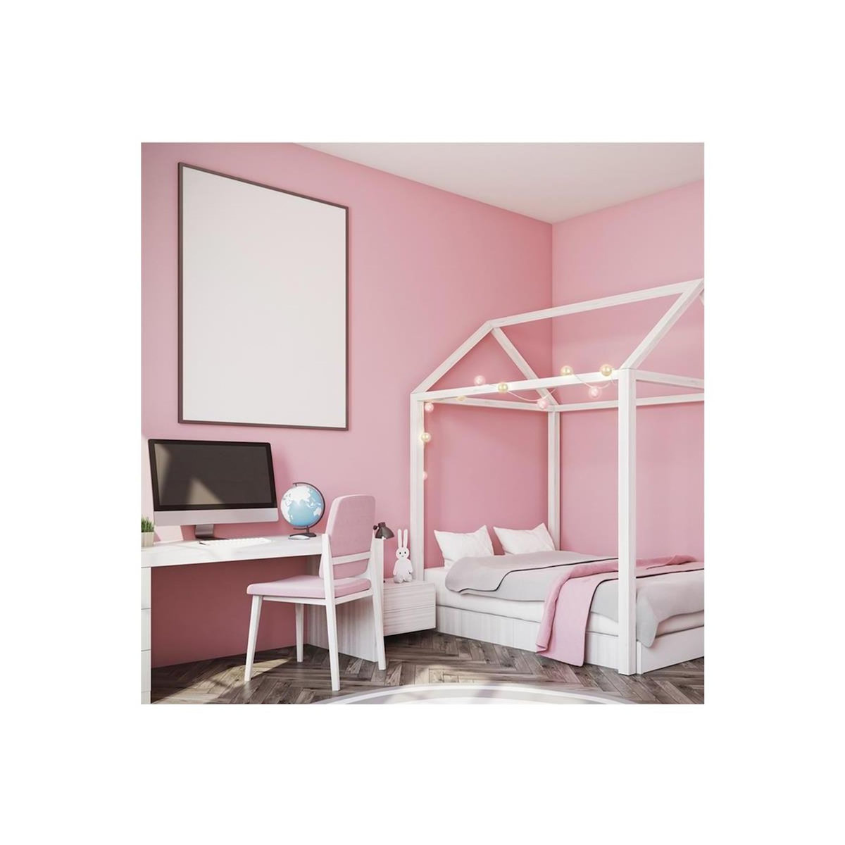 Paris Prix Guirlande Lumineuse à Led  10 Boules  192cm Rose