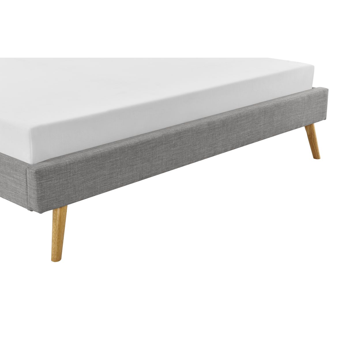 Cadre de lit scandinave en tissu 140x190 OREBRO