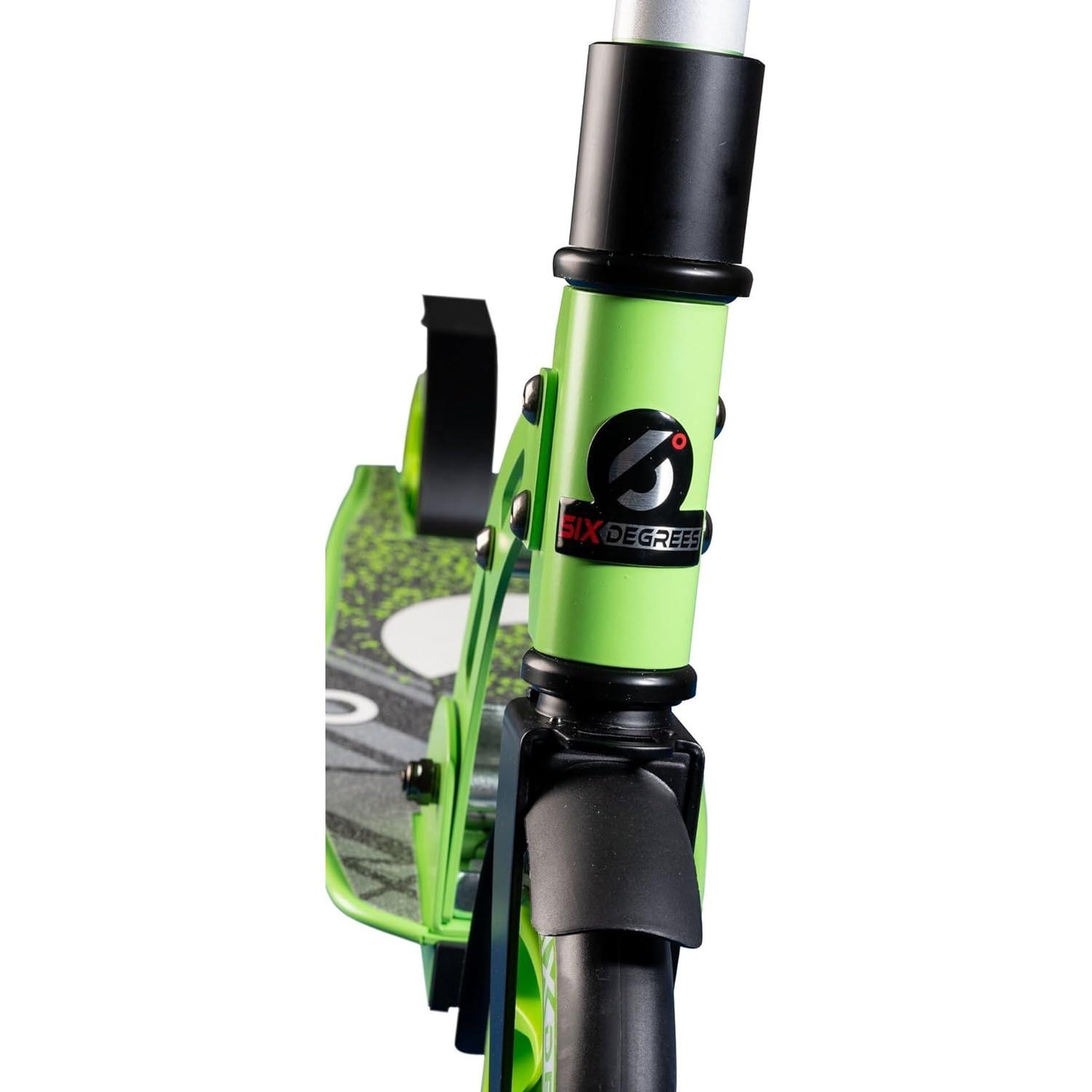 Voir la diapositive 6 : SIX DEGREES Trottinette junior aluminium - mécanisme de pliage et béquille - 180/145 mm