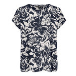 Vero Moda T-Shirt Marine/Blanc Femme Vero Moda Mava. Coloris disponibles : Bleu