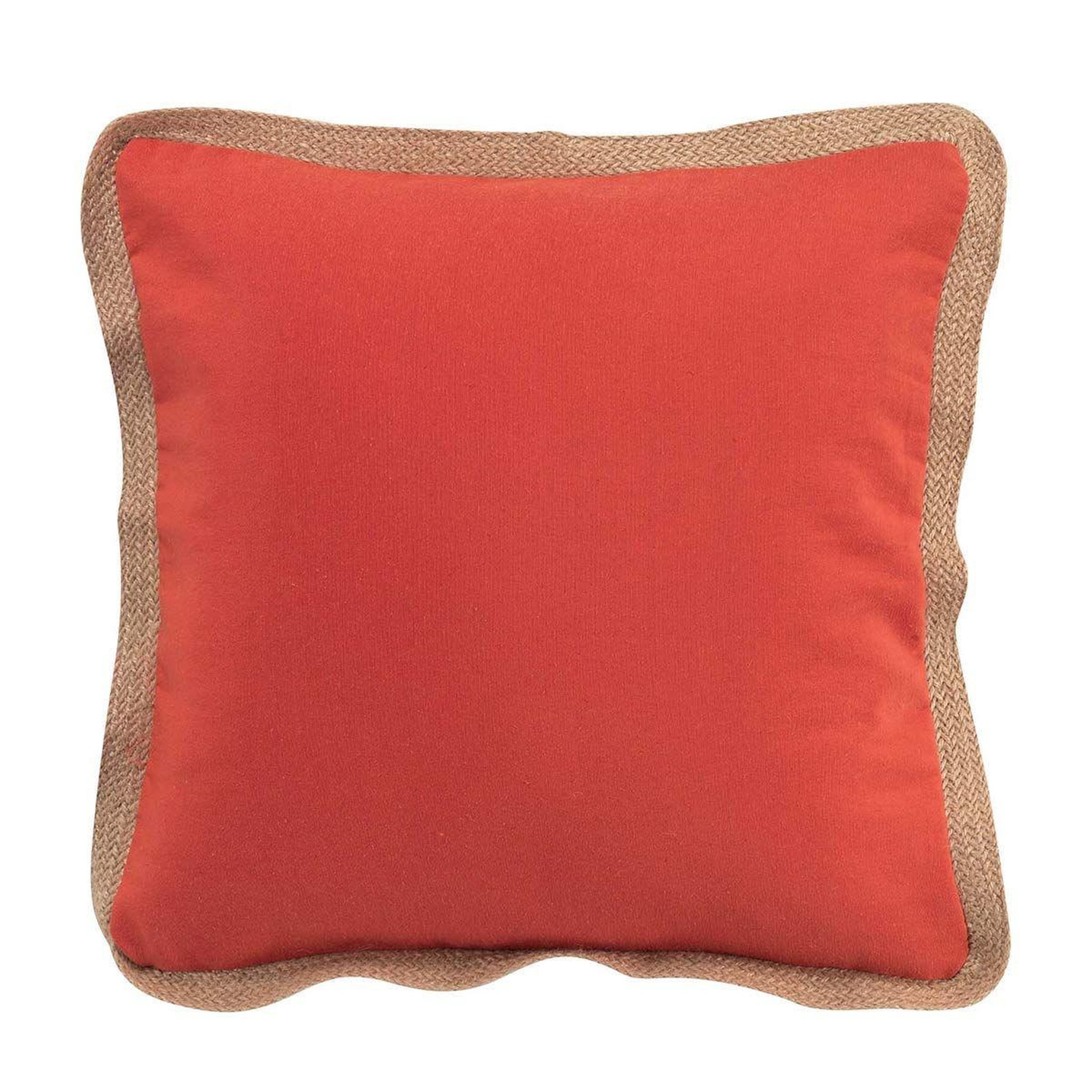 Voir la diapositive 1 : Douceur d'Intérieur Coussin déco carré  kelonia  40x40cm orange